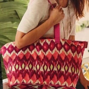Bag CHICOS Pink Patterned Women's Bag New